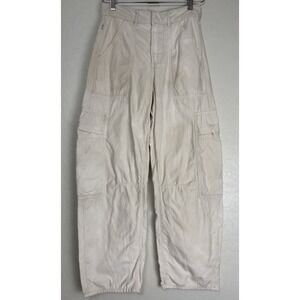 Citizens of Humanity Marcelle Low Slung Cargo Barrel Leg Surplus 23 Ivory 2028